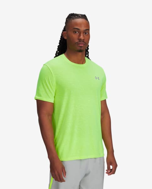 Koszulka Under Armour Launch Camo zielony fluorescencyjny