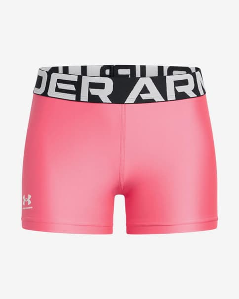 Malla corta Under Armour HeatGear rosa negro niña