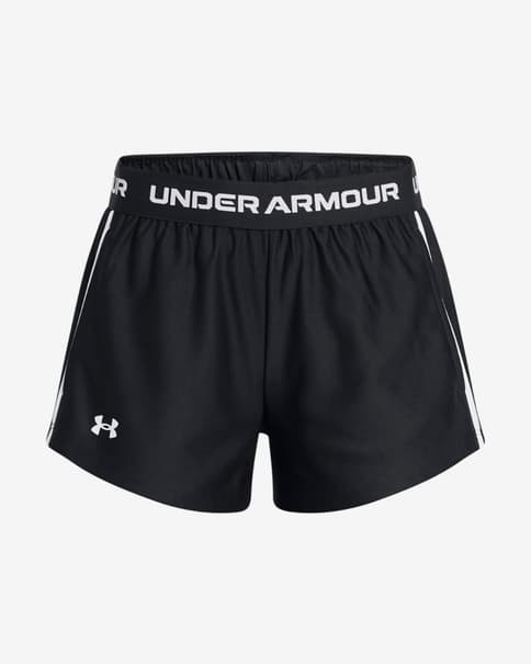 Krótkie spodenki Under Armour Tech Play Up czarne białe dziewczęce