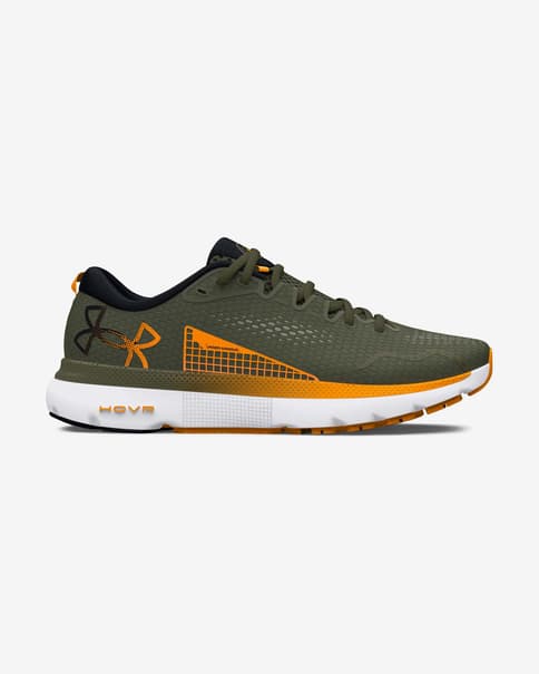 Buty Under Armour HOVR Infinite 5 w kolorze zielonym khaki pomarańczowym
