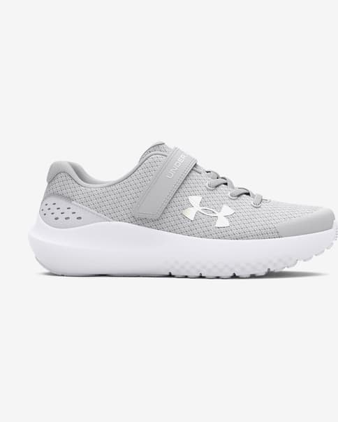 buty Under Armour Surge 4 AC szary biały dziewczęce