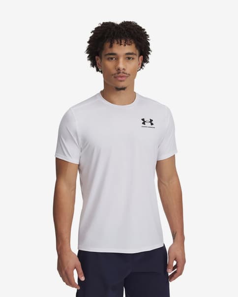 Camiseta Under Armour HeatGear Fitted manga corta blanco puro
