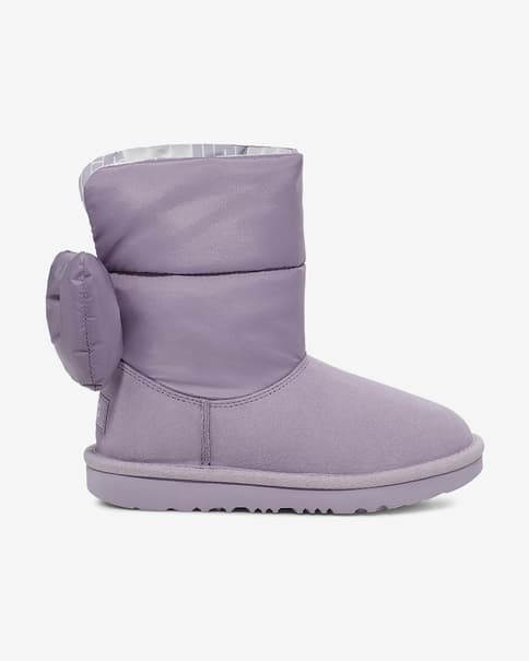 Botas UGG Bailey Bow Maxi gris claro liláceo junior