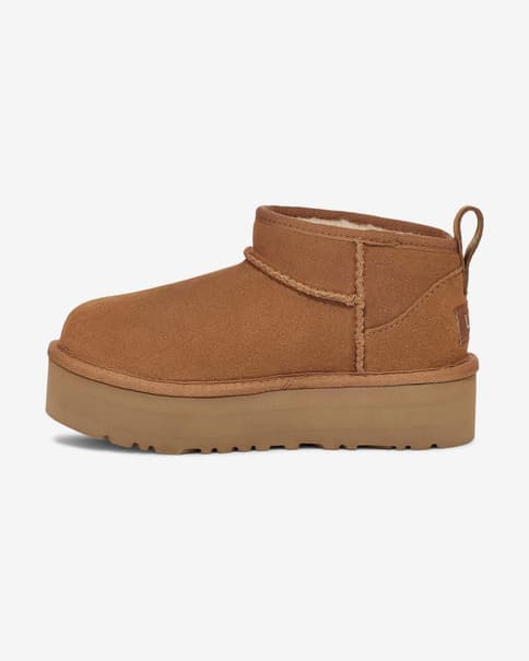 Botas UGG Classic Ultra Mini Platform marrón absoluto infantil