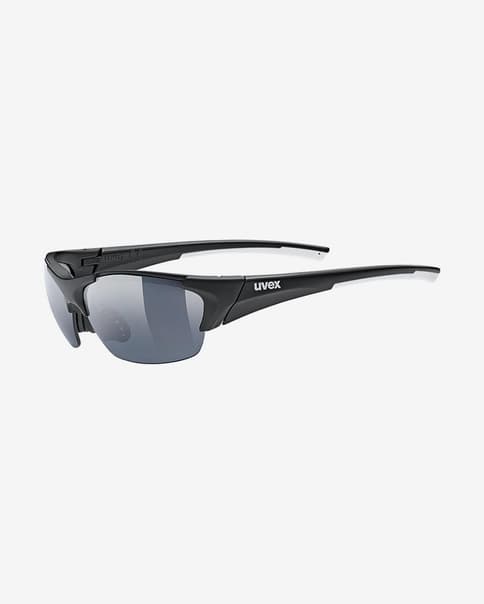 Uvex Blaze III 2.0 Brille schwarz mit verspiegelten schwarzen Gläsern