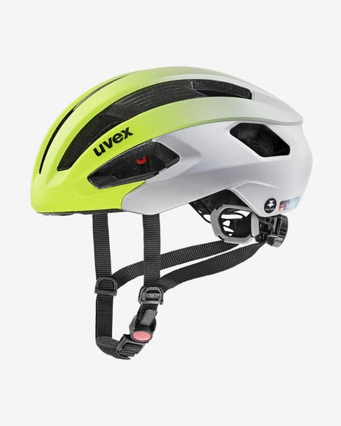 Casco Uvex Rise CC Tocsen amarillo neón plateado