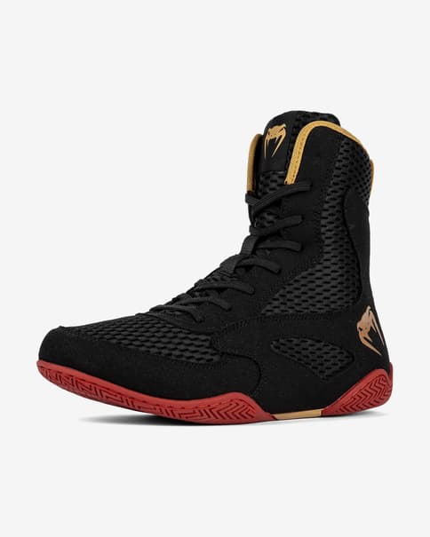 Botas boxeo Venum Contender Boxing negro rojo amarillo