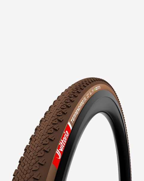 Cubierta Vittoria Terreno T30 Gravel Endurance Tubeless Ready marrón negro