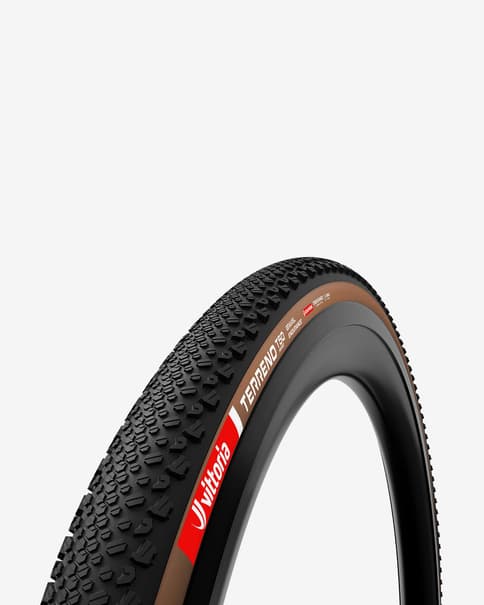 Cubierta Vittoria Terreno T80 Gravel Endurance Tubeless Ready marrón negro