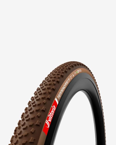 Cubierta Vittoria Terreno T90 Gravel Endurance Tubeless Ready marrón negro