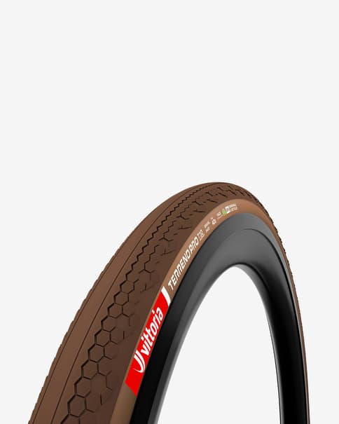 Cubierta Vittoria Terreno T10 Gravel Endurance Tubeless Ready marrón negro