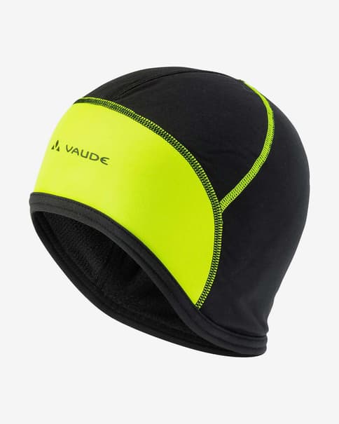 Gorro Vaude Bike amarillo neón negro