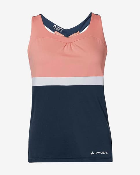 Maillot Vaude Advanced Top tirantes mujer azul marino rosa pálido mujer