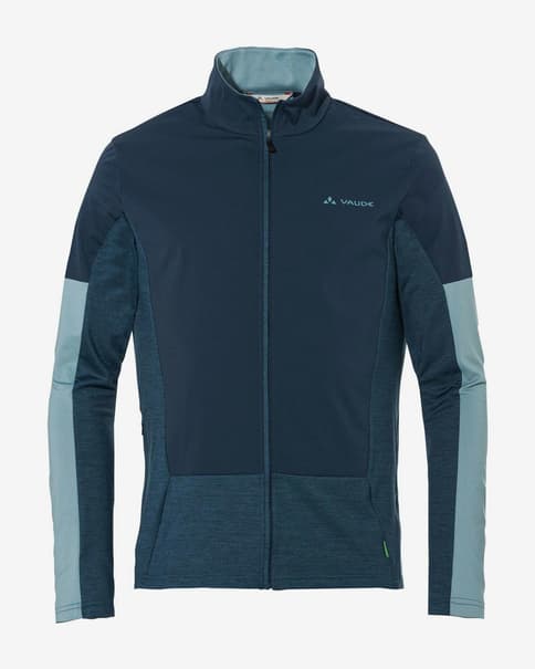 Maillot Vaude All Year Moab Full Zip manga larga azul agua