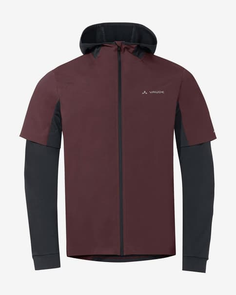 Maillot Vaude All Year Moab Hoody manga larga pardo rojo negro