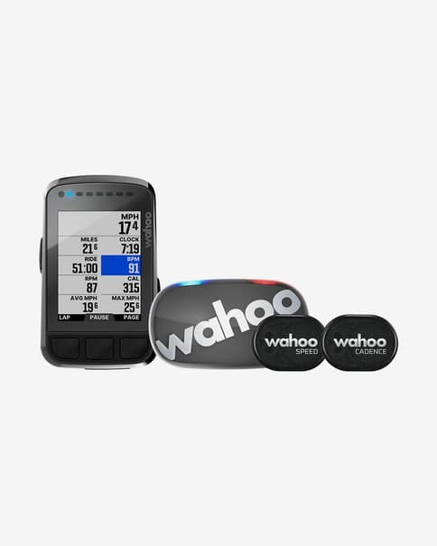Wahoo ELEMNT BOLT v2-pakket met TICKR en snelheids- en cadanssensoren