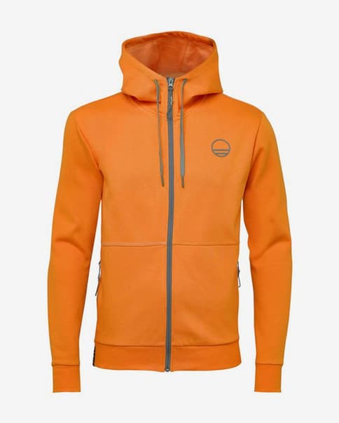 Sudadera con capucha Wild Country Flow 2 Full Zip naranja