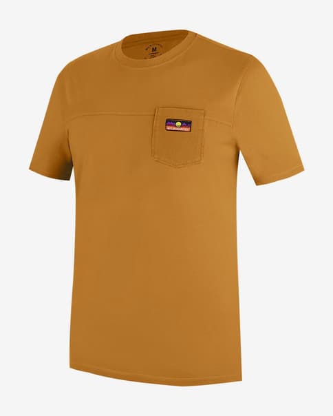 Camiseta Wild Country Spotter manga corta amarillo mostaza