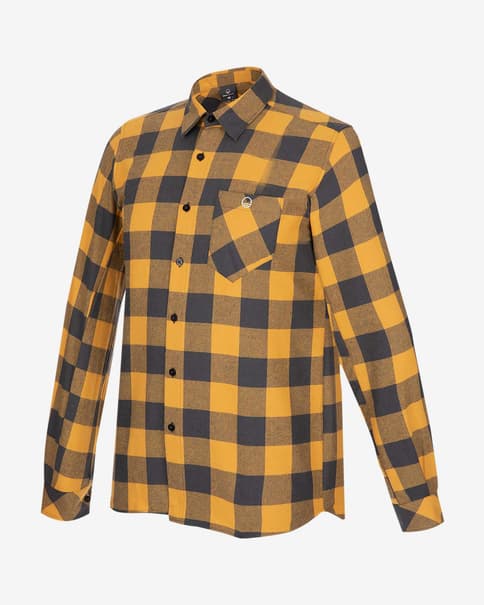 Camisa Wild Country Spotter 2 manga larga amarillo negro