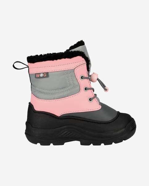 Descansos Winter Grip Snow Flake rosa negro infantil