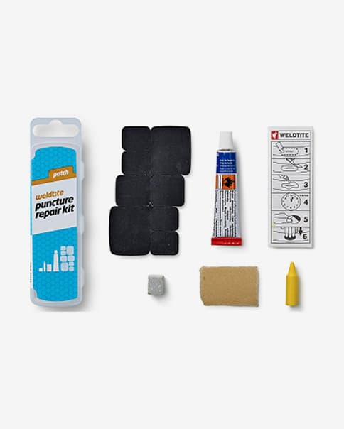 Set de parches reparapinchazos Weldtite para MTB y carretera "Popular" (25 unidades)