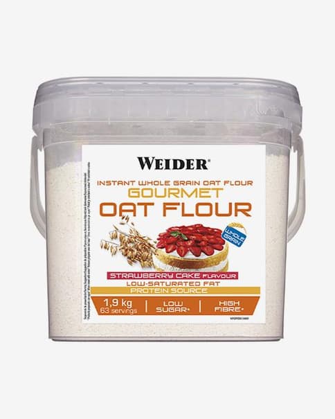 Harina de avena Weider Gourmet 1,9 kg sabor tarta de fresa