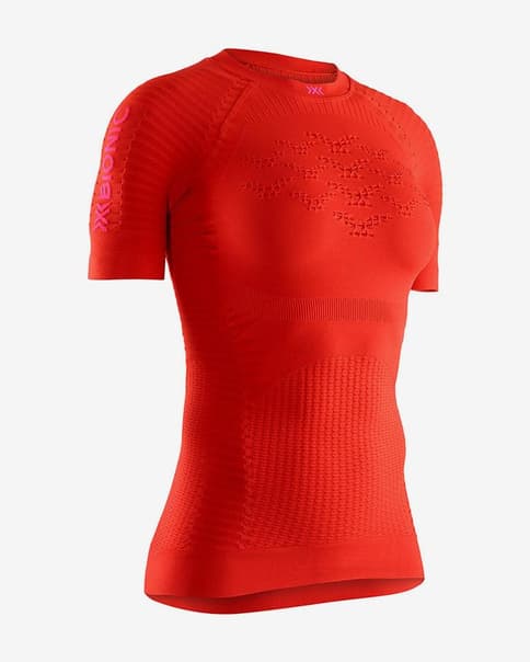 Camiseta X-Bionic Effektor G2 Run manga corta rojo mujer