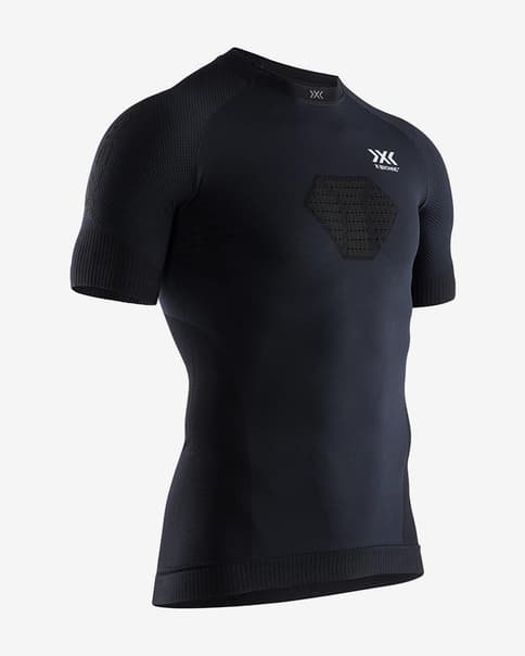 Camiseta X-Bionic Regulator Run Speed manga corta negro blanco