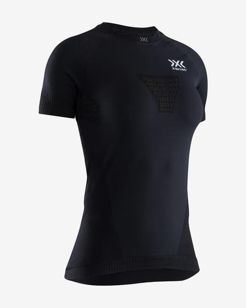 Camiseta X-Bionic Regulator Run Speed manga corta negro blanco mujer