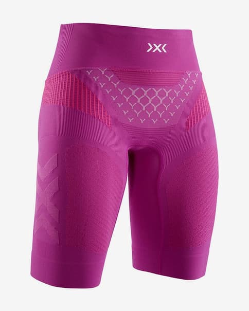 Legging court X-Bionic Twyce G2 rose blanc femme