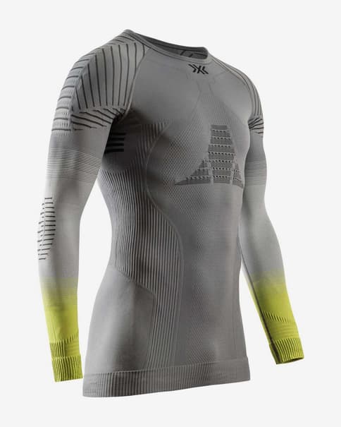 Camiseta X-Bionic Invent FX manga larga gris oscuro verde