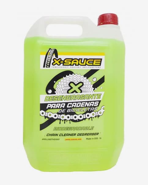 Limpiador desengrasante para transmisión de bicicletas X-Sauce 5L