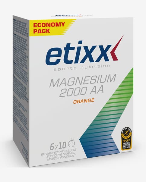 Tabletas Etixx Magnesium 2000 AA sabor naranja (60 unidades)