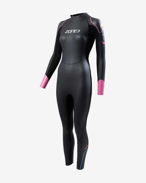 Traje de neopreno Zone 3 Aspect Breaststroke negro rosa mujer