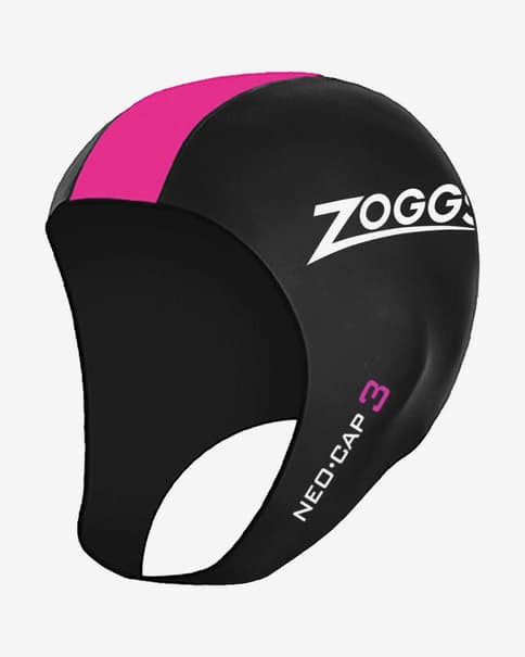 Gorro natación Zoggs Neo Cap 3 negro rosa blanco