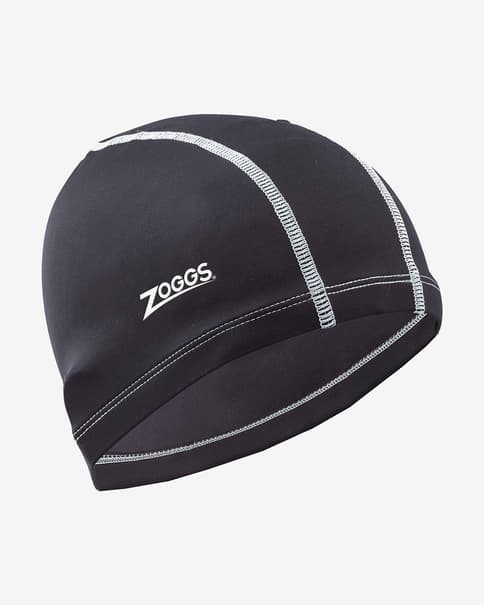 Gorro natación Zoggs Spandex negro blanco