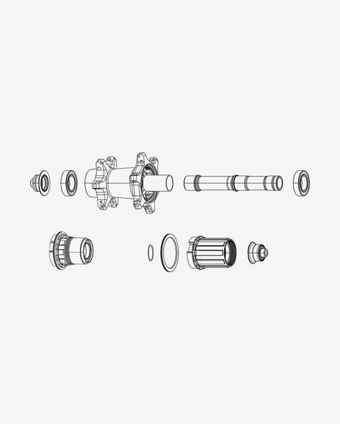 Tapa del buje trasero Zipp para SRAM 12x100 XDR 11V negro