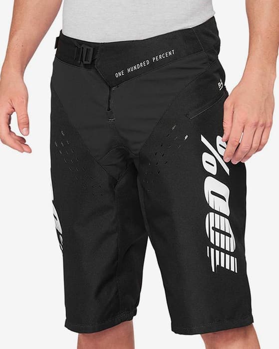 Pantalón corto 100% R-Core sin badana negro logo blanco