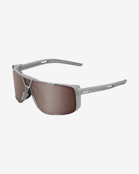 Gafas 100% Eastcraft gris claro con lentes HiPER Crimson Silver Mirror