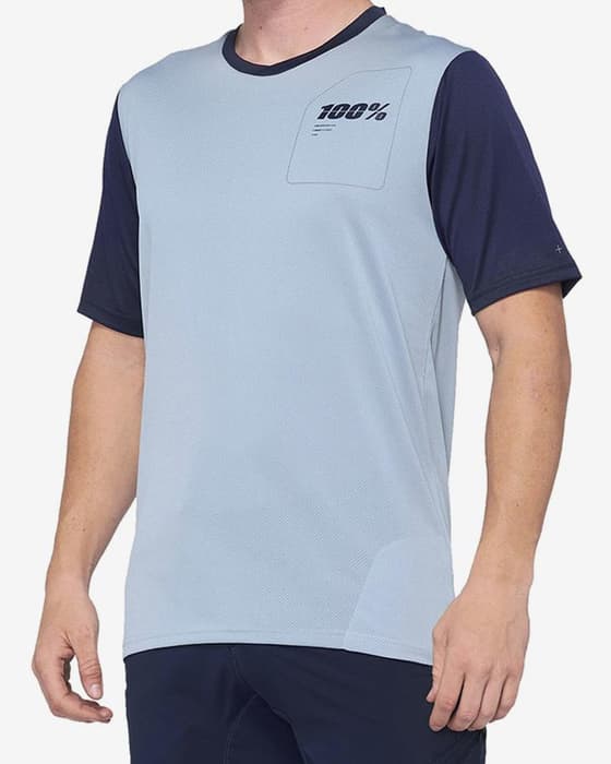 T-shirt 100% Ridecamp manche courte bleu