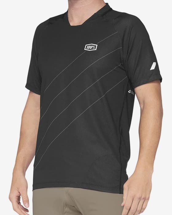 Maillot 100% Celium manche courte gris foncé noir