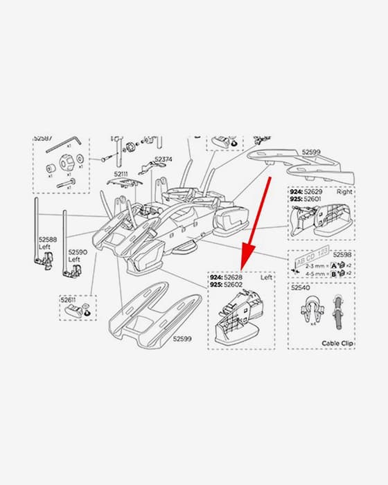 Linkerlichtsteun Thule VelCom 924-926