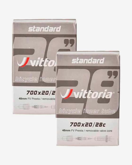 Pakke kamera Vittoria 700 Standard (20/28C) aftagelig ventil Presta 48 mm (2 enheder)