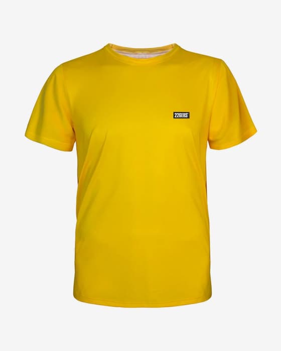 Camiseta 226ERS Color Block manga corta amarillo oscuro