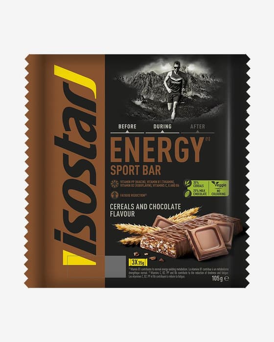 Pack barritas Isostar High Energy chocolate 3x35 g