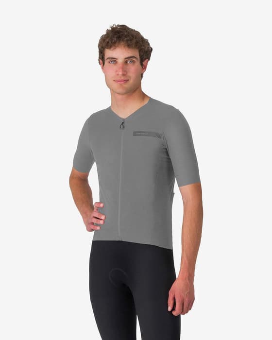 Maillot Castelli Premio Evo manche courte gris