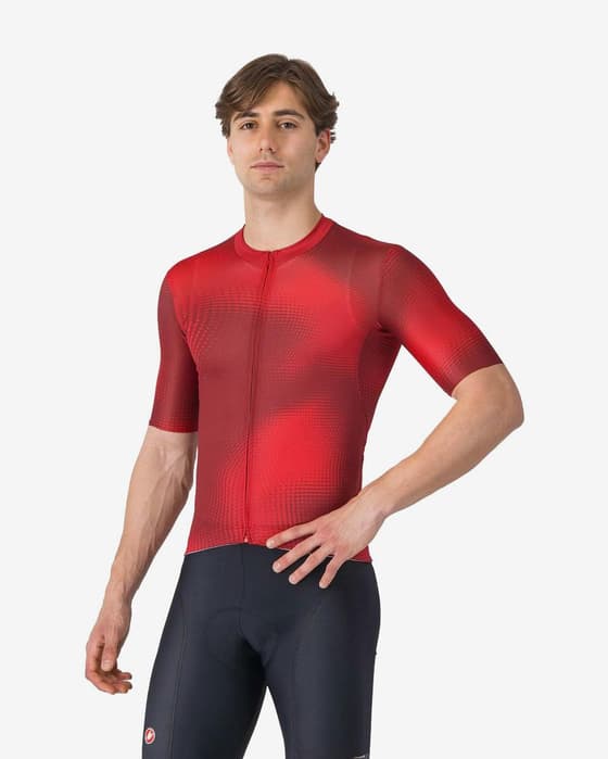 Maillot Castelli Vortice manche courte rouge