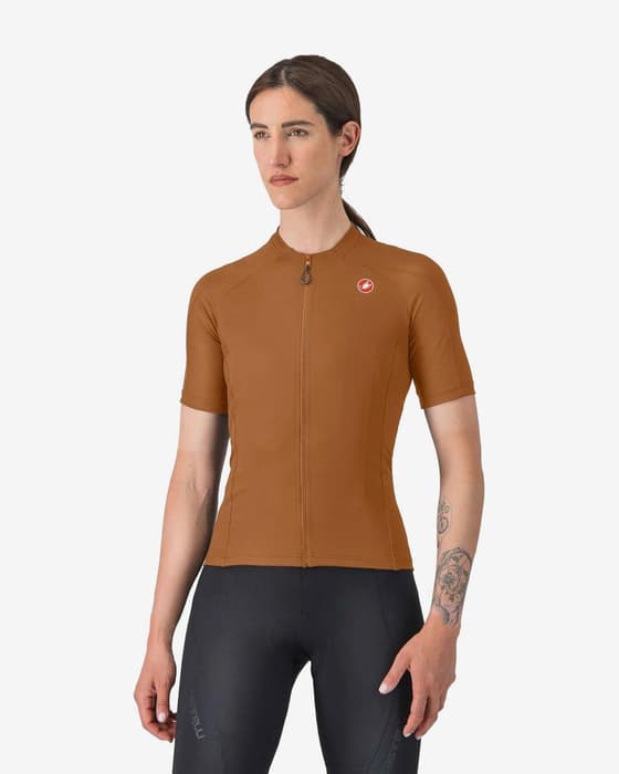 Maillot Castelli Libera 2 manche courte marron toffee femme
