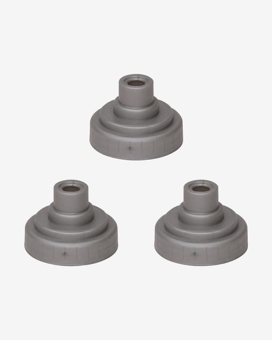 Tapón Nathan Race Caps (Pack de 3) plata