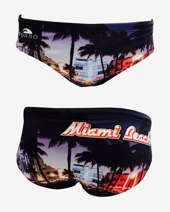 Maillot de bain de water-polo Turbo Miami Beach noir
